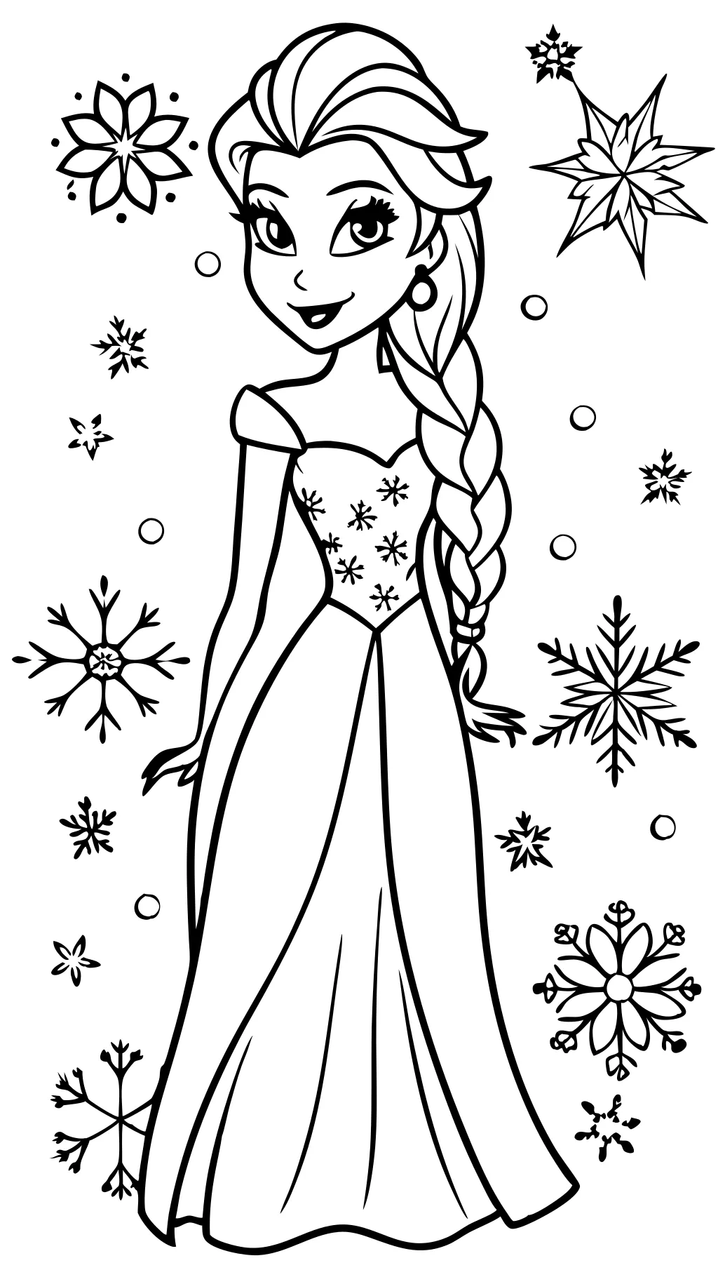 Páginas para colorear de Elsa